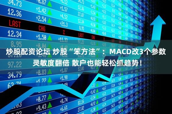 炒股配资论坛 炒股“笨方法”：MACD改3个参数 灵敏度翻倍 散户也能轻松抓趋势！