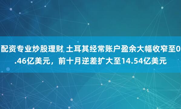 配资专业炒股理财 土耳其经常账户盈余大幅收窄至0.46亿美元，前十月逆差扩大至14.54亿美元