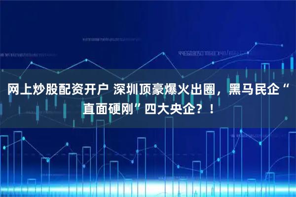 网上炒股配资开户 深圳顶豪爆火出圈，黑马民企“直面硬刚”四大央企？！
