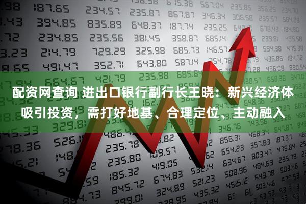 配资网查询 进出口银行副行长王晓：新兴经济体吸引投资，需打好地基、合理定位、主动融入